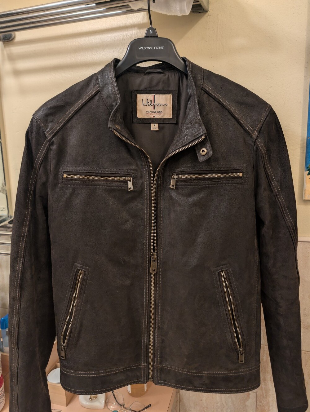 Wilson's Leather Brown Suede Leather